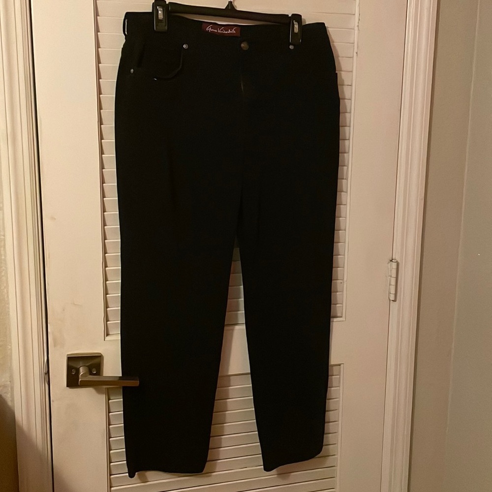Gloria Vanderbilt Boot cut black jeans.